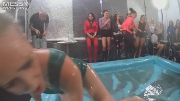 Messy Wrestling: Choke, Rip, Pull, And Slop The Hell Out Of Each Other! Screencap 46 on www.sinx.com