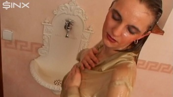 Gunged Dirty Blonde Gets Wet And Messy Screencap 18 on www.sinx.com