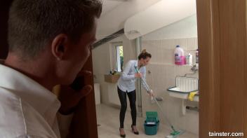 Fully clothed sex with the cleaning lady Screencap 4 on www.sinx.com