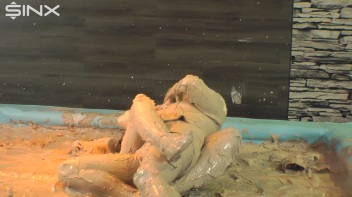Catfighting Girls Get Smeared With Gloopy Mud Screencap 30 on www.sinx.com