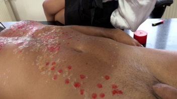 Two Sexy Dommes Torture Dude With Wax Screencap 24 on www.sinx.com