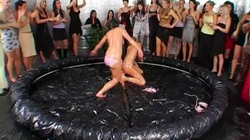 Girls Only Greasy Bikini Battle Screencap 106 on www.sinx.com
