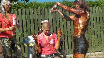 Extreme WAM Games Leave Hot Girls Covered Screencap 53 on www.sinx.com