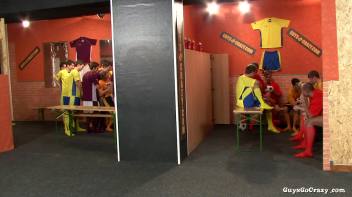 GGC 33 Behind The Locker Room Door Part 1 Screencap 2 on www.sinx.com