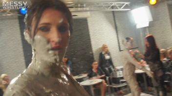 Muddy Wrestling: Roughin' Up The Ring In Leather! 2 Amateur Battles - Audience vs. Audience Screencap 19 on www.sinx.com