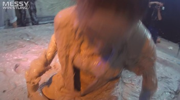 Muddy Wrestling: Roughin' Up The Ring In Leather! 2 Amateur Battles - Audience vs. Audience Screencap 31 on www.sinx.com