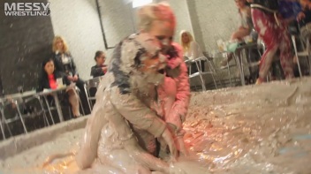 Muddy Wrestling: Roughin' Up The Ring In Leather! 2 Amateur Battles - Audience vs. Audience Screencap 48 on www.sinx.com