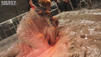 Muddy Wrestling: Roughin' Up The Ring In Leather! 2 Amateur Battles - Audience vs. Audience Screencap 49 on www.sinx.com