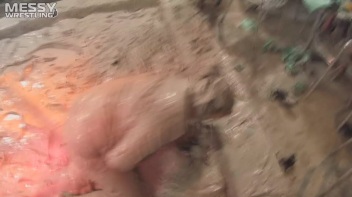 Muddy Wrestling: Roughin' Up The Ring In Leather! 2 Amateur Battles - Audience vs. Audience Screencap 63 on www.sinx.com