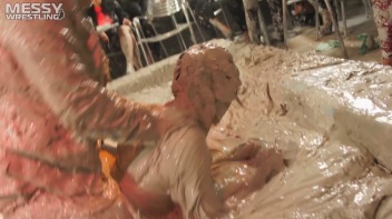Muddy Wrestling: Roughin' Up The Ring In Leather! 2 Amateur Battles - Audience vs. Audience Screencap 66 on www.sinx.com