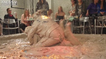 Muddy Wrestling: Roughin' Up The Ring In Leather! 2 Amateur Battles - Audience vs. Audience Screencap 71 on www.sinx.com