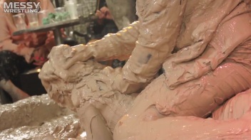 Muddy Wrestling: Roughin' Up The Ring In Leather! 2 Amateur Battles - Audience vs. Audience Screencap 75 on www.sinx.com