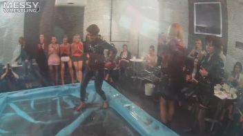 Messy Wrestling: Lost Footage Found! 2 In-Your-Face Oil Matches 4 The Price Of 1! Action Cam Footage! Screencap 80 on www.sinx.com