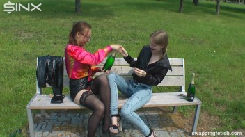 Cuties Drink Champagne Second Hand - Cam 1 Screencap 43 on www.sinx.com