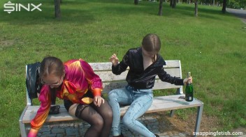 Cuties Drink Champagne Second Hand - Cam 1 Screencap 44 on www.sinx.com