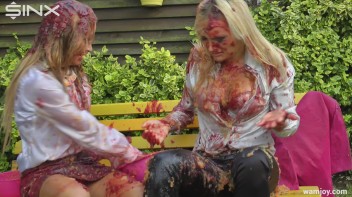Eating In Secret Gets This Girl Gunged Screencap 24 on www.sinx.com
