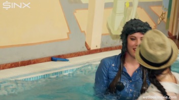 Sexy European Girls Swim In Clothes Screencap 17 on www.sinx.com