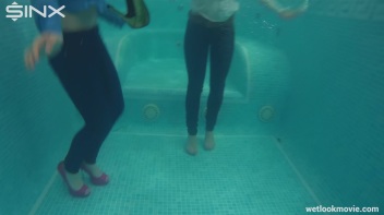 Sexy European Girls Swim In Clothes Screencap 19 on www.sinx.com