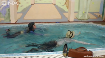 Sexy European Girls Swim In Clothes Screencap 21 on www.sinx.com