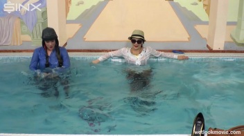 Sexy European Girls Swim In Clothes Screencap 28 on www.sinx.com