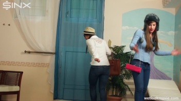 Sexy European Girls Swim In Clothes Screencap 3 on www.sinx.com