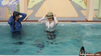 Sexy European Girls Swim In Clothes Screencap 32 on www.sinx.com