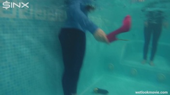 Sexy European Girls Swim In Clothes Screencap 42 on www.sinx.com