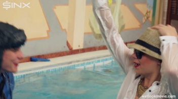Sexy European Girls Swim In Clothes Screencap 44 on www.sinx.com
