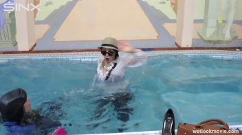 Sexy European Girls Swim In Clothes Screencap 49 on www.sinx.com