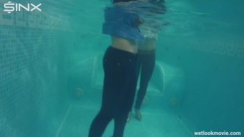 Sexy European Girls Swim In Clothes Screencap 11 on www.sinx.com