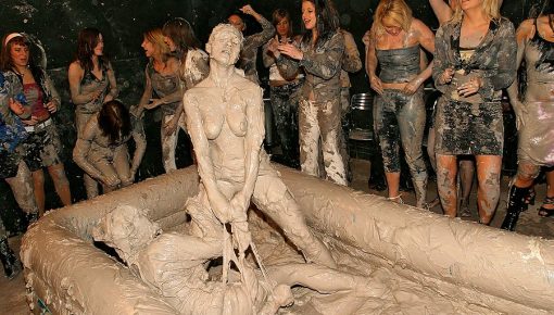 Latest deal - Two Dozen Babes Cheer On The Mud Fight
