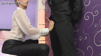 Shiny Pop Star Deep Throats The Meat Mic Until Soaked In Spit Screencap 15 on www.sinx.com
