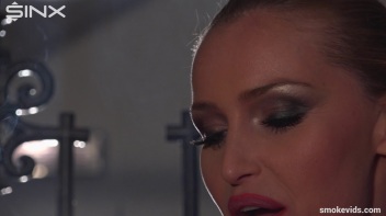 Blonde Tease Coyly Smoking Screencap 29 on www.sinx.com