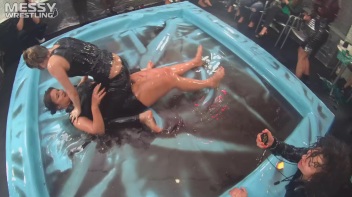 Messy Wrestling: Stylish, Feisty, And Ready To Rock That Oil!  4 Action Cam Battles With 8 Crazy Babes!! Screencap 96 on www.sinx.com