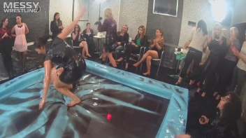 Messy Wrestling: Stylish, Feisty, And Ready To Rock That Oil!  4 Action Cam Battles With 8 Crazy Babes!! Screencap 102 on www.sinx.com