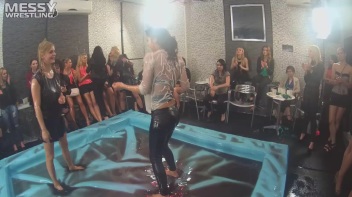 Messy Wrestling: Stylish, Feisty, And Ready To Rock That Oil!  4 Action Cam Battles With 8 Crazy Babes!! Screencap 12 on www.sinx.com