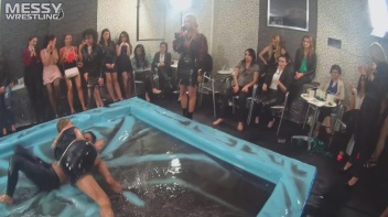 Messy Wrestling: Stylish, Feisty, And Ready To Rock That Oil!  4 Action Cam Battles With 8 Crazy Babes!! Screencap 16 on www.sinx.com