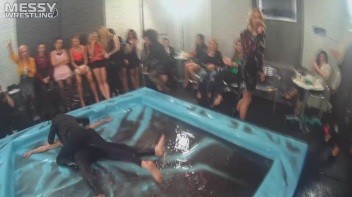 Messy Wrestling: Stylish, Feisty, And Ready To Rock That Oil!  4 Action Cam Battles With 8 Crazy Babes!! Screencap 26 on www.sinx.com