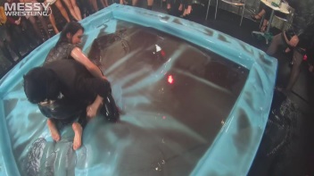 Messy Wrestling: Stylish, Feisty, And Ready To Rock That Oil!  4 Action Cam Battles With 8 Crazy Babes!! Screencap 29 on www.sinx.com