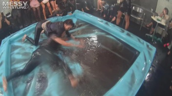 Messy Wrestling: Stylish, Feisty, And Ready To Rock That Oil!  4 Action Cam Battles With 8 Crazy Babes!! Screencap 39 on www.sinx.com