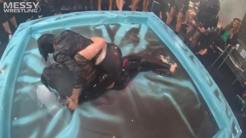 Messy Wrestling: Stylish, Feisty, And Ready To Rock That Oil!  4 Action Cam Battles With 8 Crazy Babes!! Screencap 41 on www.sinx.com