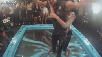 Messy Wrestling: Stylish, Feisty, And Ready To Rock That Oil!  4 Action Cam Battles With 8 Crazy Babes!! Screencap 44 on www.sinx.com