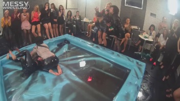 Messy Wrestling: Stylish, Feisty, And Ready To Rock That Oil!  4 Action Cam Battles With 8 Crazy Babes!! Screencap 53 on www.sinx.com