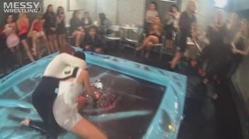 Messy Wrestling: Stylish, Feisty, And Ready To Rock That Oil!  4 Action Cam Battles With 8 Crazy Babes!! Screencap 58 on www.sinx.com