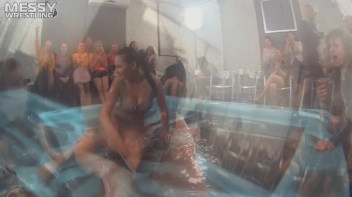 Messy Wrestling: Stylish, Feisty, And Ready To Rock That Oil!  4 Action Cam Battles With 8 Crazy Babes!! Screencap 65 on www.sinx.com