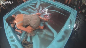 Messy Wrestling: Stylish, Feisty, And Ready To Rock That Oil!  4 Action Cam Battles With 8 Crazy Babes!! Screencap 78 on www.sinx.com