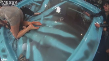 Messy Wrestling: Stylish, Feisty, And Ready To Rock That Oil!  4 Action Cam Battles With 8 Crazy Babes!! Screencap 79 on www.sinx.com