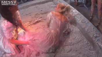 Muddy Wrestling: Bride Battle Screencap 17 on www.sinx.com