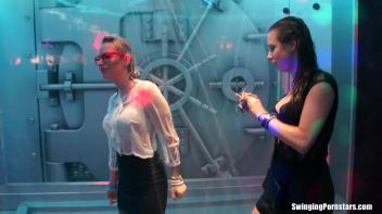 After Work Orgy Rampage Part 2 - Lesbo Cam Screencap 120 on www.sinx.com