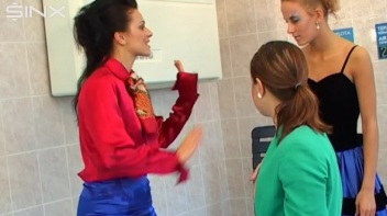 Pool Fun For Satin Clad Babes Screencap 11 on www.sinx.com